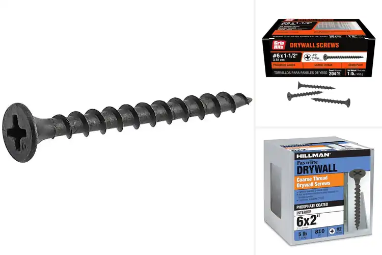 Detailed view of Best #2 Phillips Drive Drywall Screws