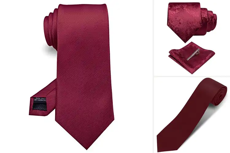 Detailed view of Best Burgundy Ties