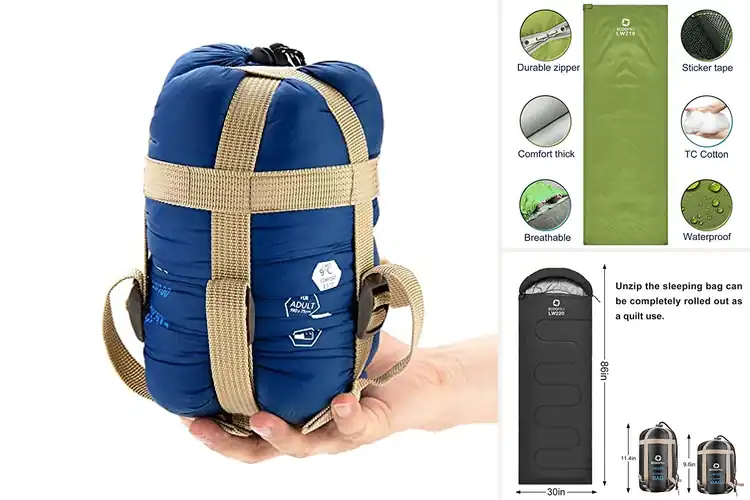Detailed view of Best Compact Sleeping Bag For Backpacking