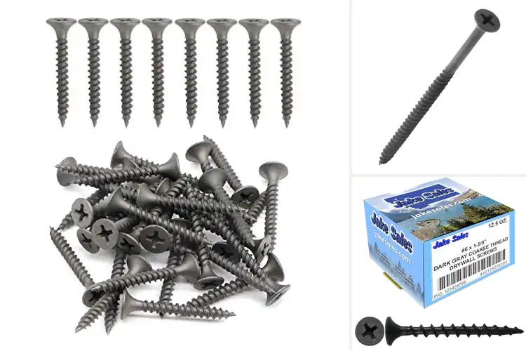 Detailed view of Best Gray Phosphate Coated Drywall Screws
