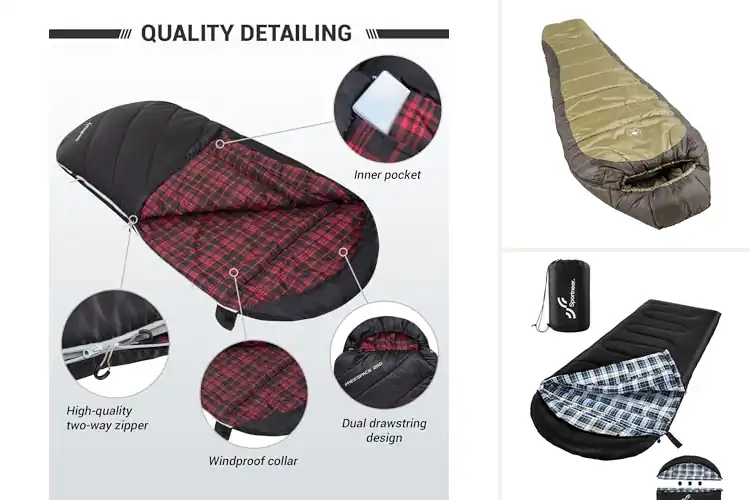 Detailed view of Best Hooded Sleeping Bag