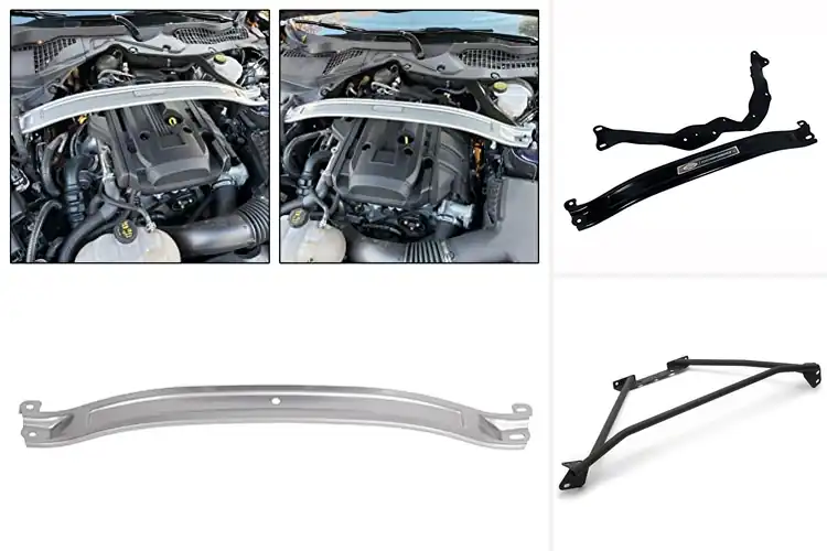 Detailed view of Best Mustang GT Strut Tower Braces