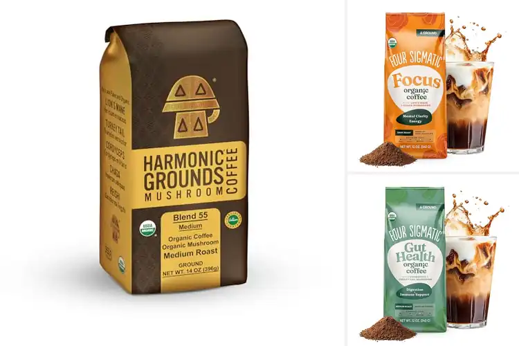 Detailed view of Best Organic Mushroom Ground Coffee