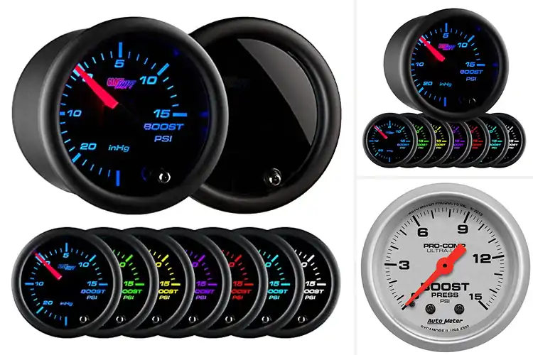 Detailed view of Best Premium 15 Psi Boost Gauge
