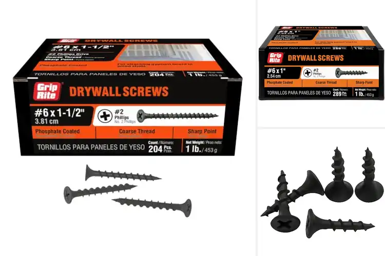 Detailed view of Best Sharp Point Drywall Screws