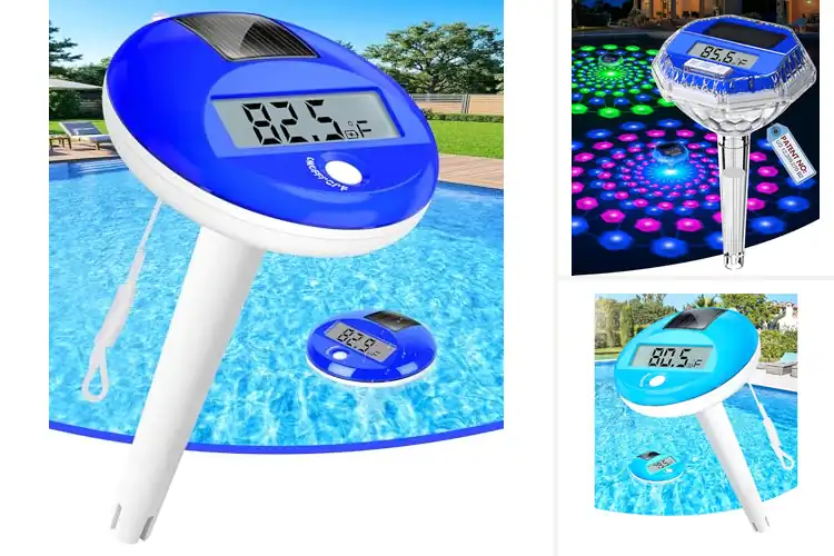 Detailed view of Best Solar Powered Pool Thermometer