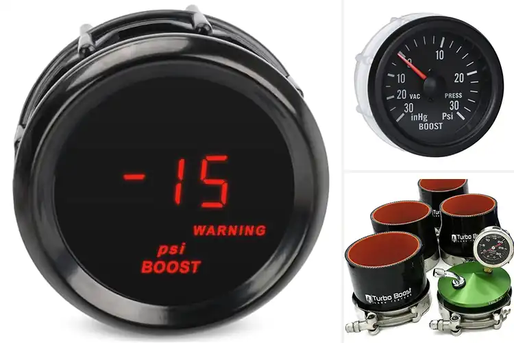 Detailed view of Best Stainless Steel Boost Gauges