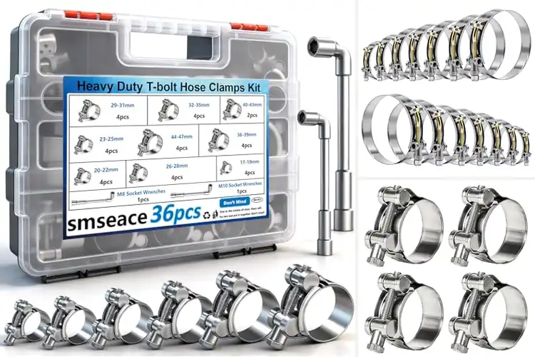 Detailed view of Best Stainless Steel T-Bolt Clamps