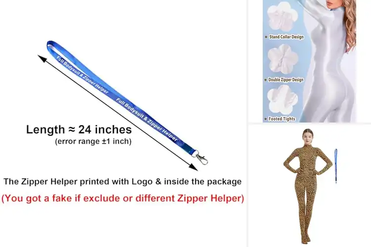 Detailed view of Best Zipper Unitards: 10 Stylish Picks for Every Occasion